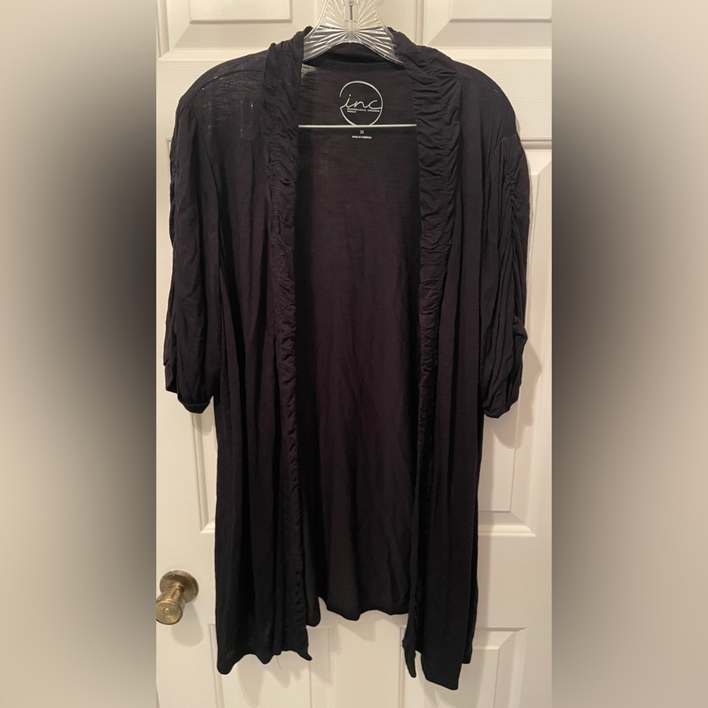INC International Concepts Black Cardigan